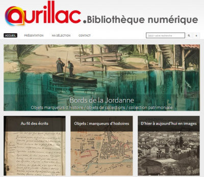 Visuel Bibliothèque numérique d'Aurillac<br>