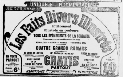 Les faits divers illustrés, L'Avenir Savoyard , jeudi 26 octobre 1905 (2e année, n°93, p.4). Collection des Archives départementales de la Haute-Savoie.<br>