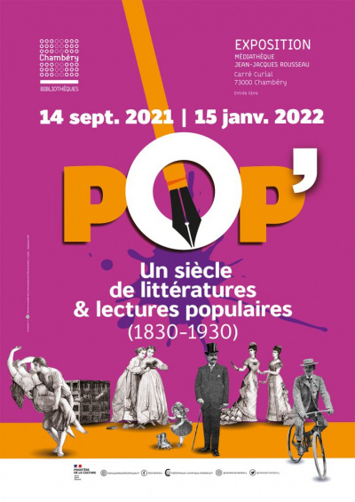 Exposition : « Pop’ ! Un siècle de littératures &amp; lectures populaires (1830-1930) »