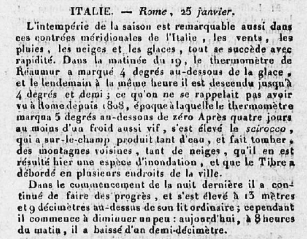 Journal de la Drôme, administratif, politique et littéraire, samedi 10 février 1827,&nbsp; Valence : J.-F. Joland imprimeur, p.1