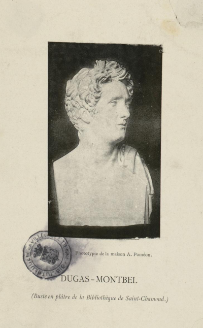 Buste de Jean-Baptiste Dugas-Montbel - 1776 - 1834. Bibliothèque de Saint-Étienne<br>